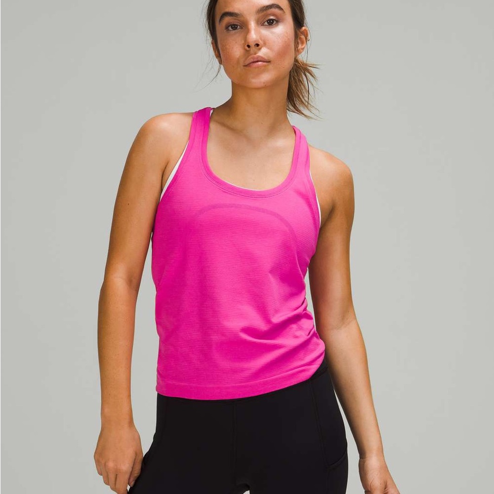 SONIC PINK LULULEMON swiftly tech tank 2.0 size 8!